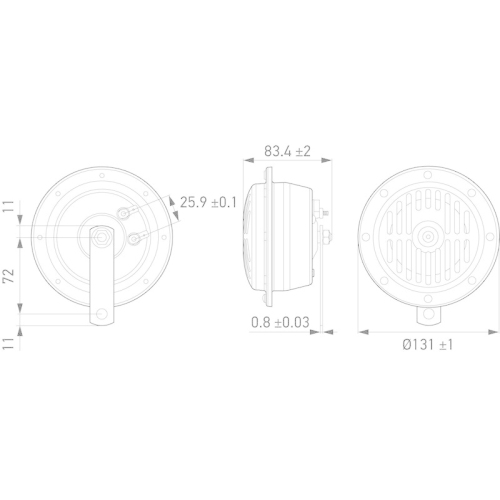 HELLA Horn 3CB 004 811-091