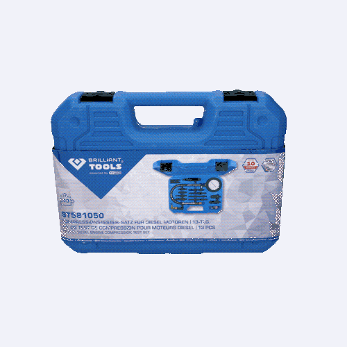 Kompressionstester-Satz f&uuml;r Diesel Motoren, 15-tlg BRILLIANT TOOLS BT581050