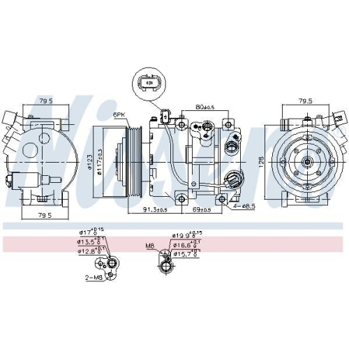 NISSENS Kompressor, Klimaanlage ** FIRST FIT ** 890230