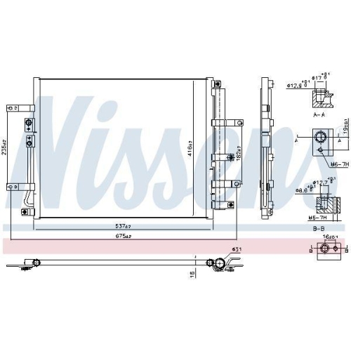 NISSENS Kondensator, Klimaanlage ** FIRST FIT ** 940832