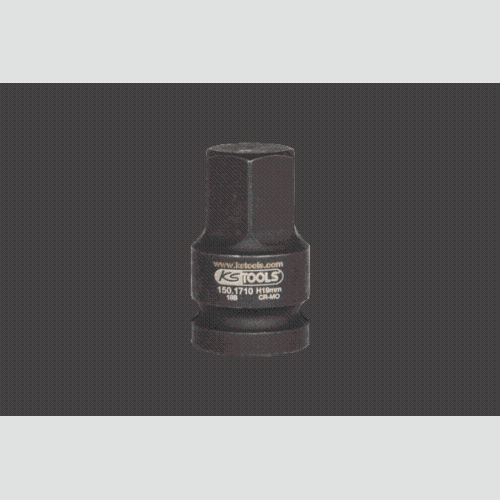 1/2 Zoll Kraft-Bit-Stecknuss, Innensechskant, 19mm KS TOOLS 150.1710