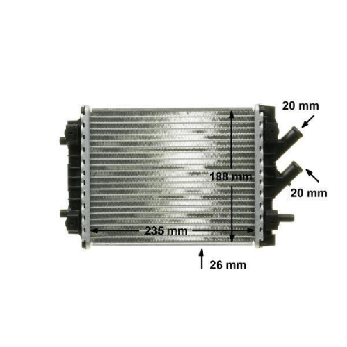 MAHLE Kühler, Motorkühlung BEHR *** PREMIUM LINE *** CR 1024 000P