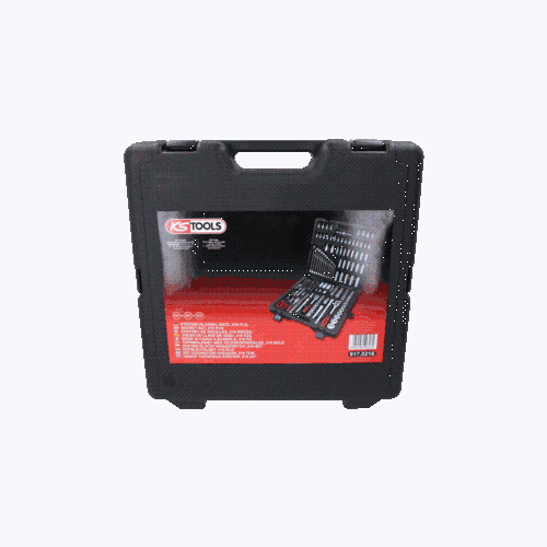 1/4 Zoll+3/8 Zoll+1/2 Zoll Steckschlüssel-Satz, 216-tlg KS TOOLS 917.0216