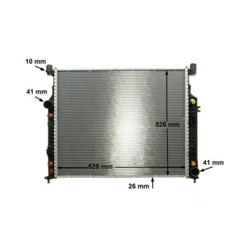 MAHLE Kühler, Motorkühlung BEHR *** PREMIUM LINE *** CR 1706 000P