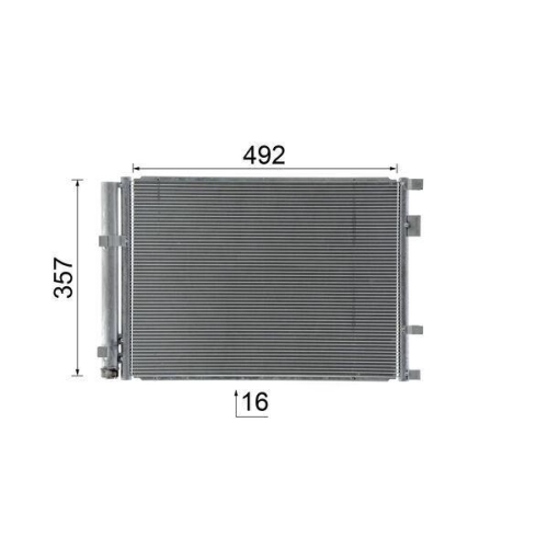 MAHLE Kondensator, Klimaanlage BEHR AC 1055 000S