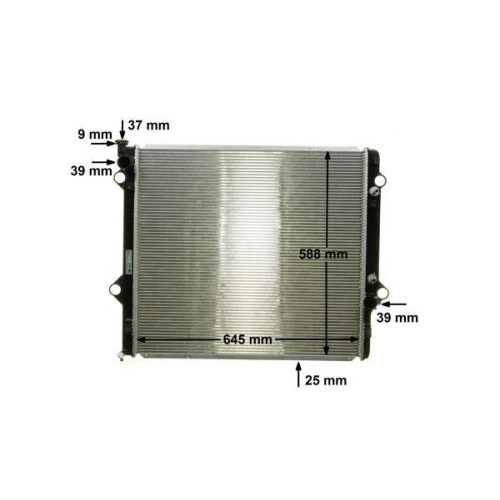 MAHLE Kühler, Motorkühlung BEHR CR 1868 000S