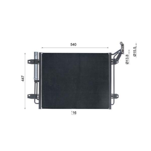 MAHLE Kondensator, Klimaanlage BEHR AC 454 000S