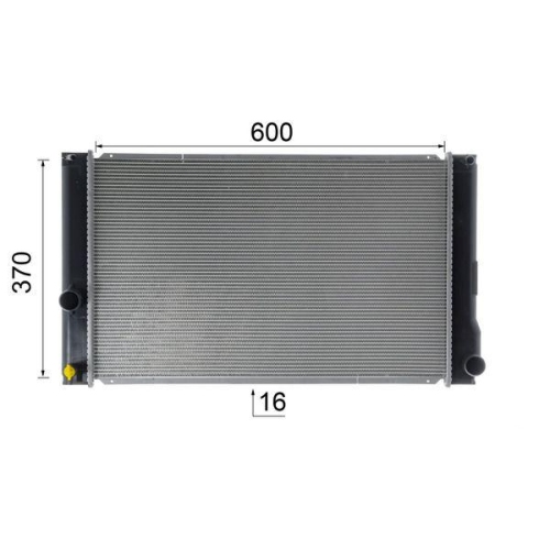 MAHLE Kühler, Motorkühlung BEHR CR 1901 000S