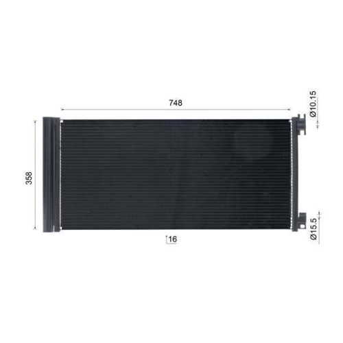 MAHLE Kondensator, Klimaanlage BEHR AC 945 000S