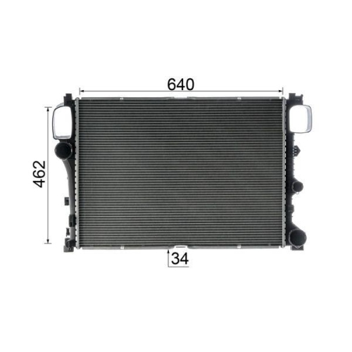 MAHLE Kühler, Motorkühlung BEHR *** PREMIUM LINE *** CR 1720 000P