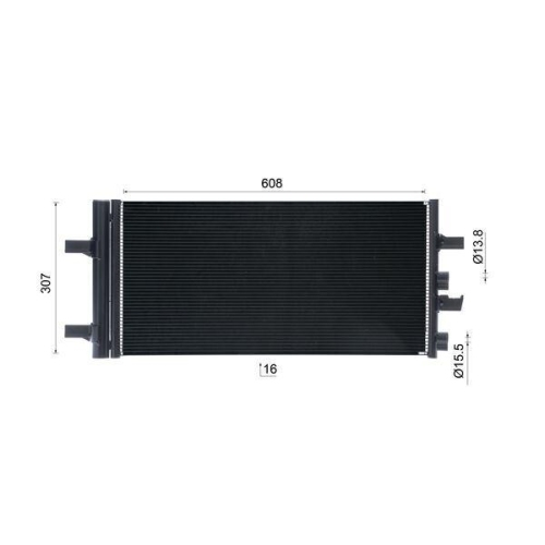 MAHLE Kondensator, Klimaanlage BEHR AC 891 000S