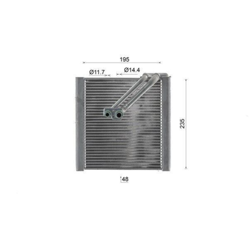 MAHLE Verdampfer, Klimaanlage BEHR AE 211 000S
