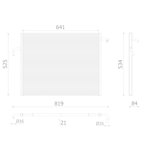 MAHLE K&uuml;hler, Motork&uuml;hlung BEHR *** PREMIUM LINE *** CR 2606 000P