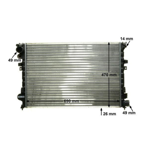 MAHLE K&uuml;hler, Motork&uuml;hlung BEHR *** PREMIUM LINE *** CR 592 000P