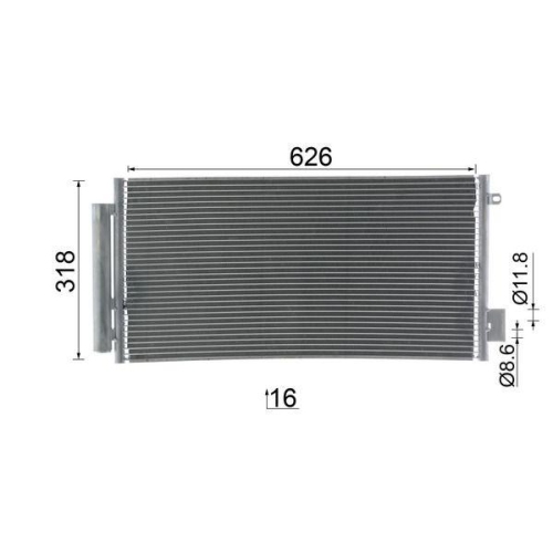 MAHLE Kondensator, Klimaanlage BEHR AC 983 000S