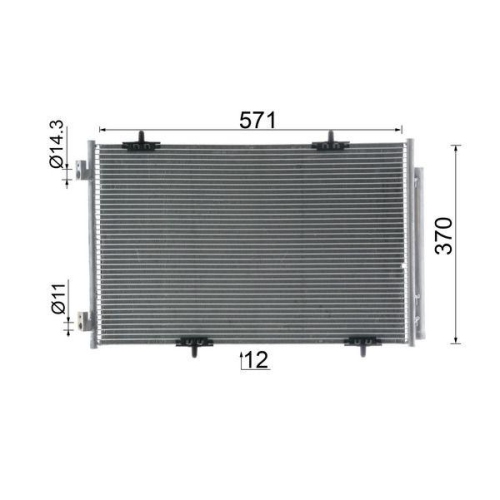 MAHLE Kondensator, Klimaanlage BEHR AC 990 000S