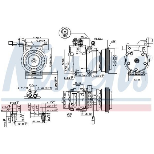 NISSENS Kompressor, Klimaanlage ** FIRST FIT ** 89291