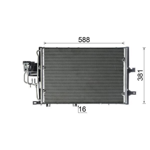 MAHLE Kondensator, Klimaanlage BEHR AC 310 000S