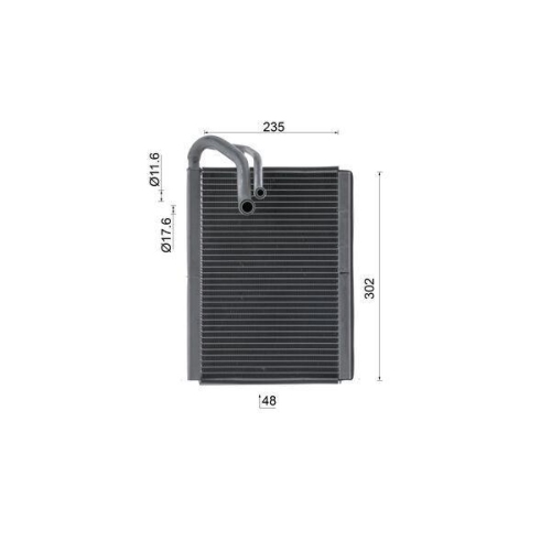 MAHLE Verdampfer, Klimaanlage BEHR AE 222 000S