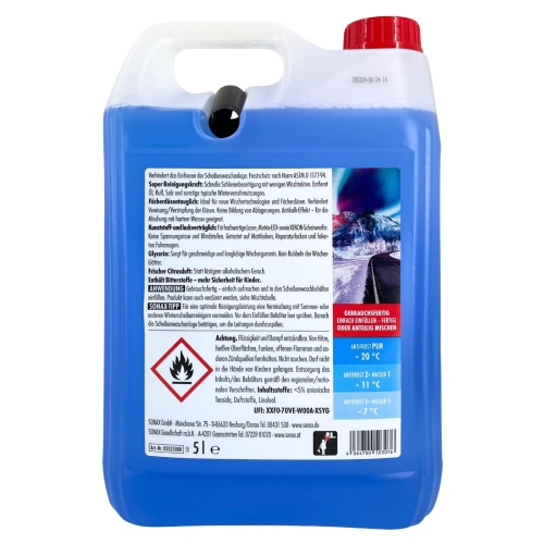 Sonax Scheibenfrostschutz gebrauchsfertig Antifrost+Klarsicht 5 Liter - 03325000
