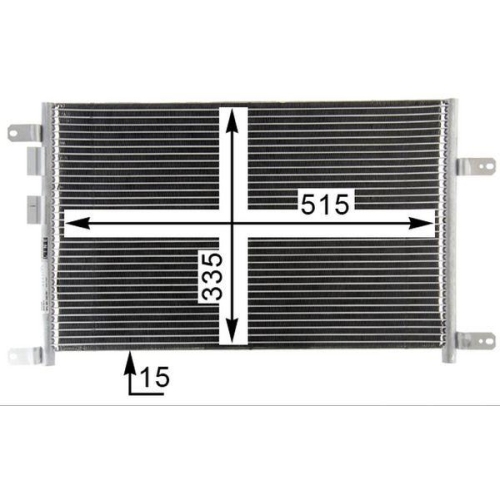 MAHLE Kondensator, Klimaanlage BEHR *** PREMIUM LINE *** AC 834 000P