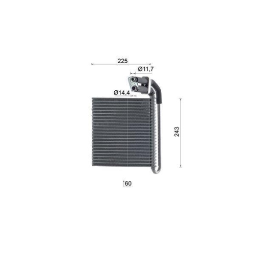 MAHLE Verdampfer, Klimaanlage BEHR AE 99 000S