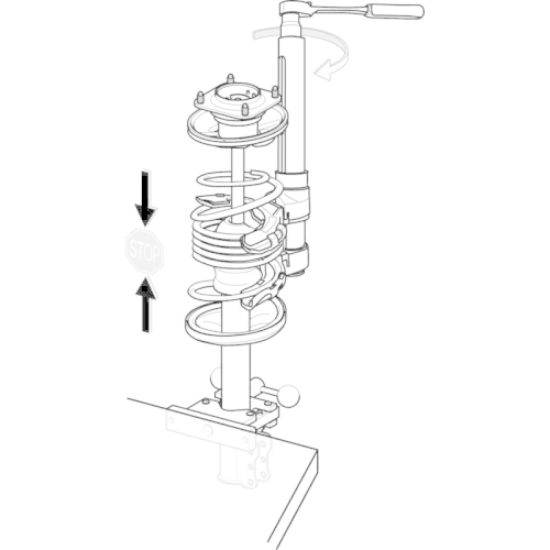 GEDORE Federspanner, Fahrwerksfeder KL-0015 SP