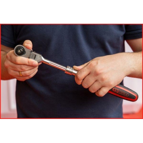 1/2 Zoll SlimPOWER Teleskop-Gelenk-Umschaltknarre, 72 Zahn KS TOOLS 914.1220