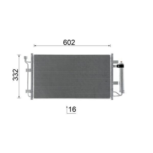 MAHLE Kondensator, Klimaanlage BEHR AC 1050 000S