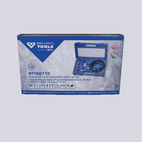 Druckluft-Stiftschleifer-Satz, 16-tlg BRILLIANT TOOLS BT160710