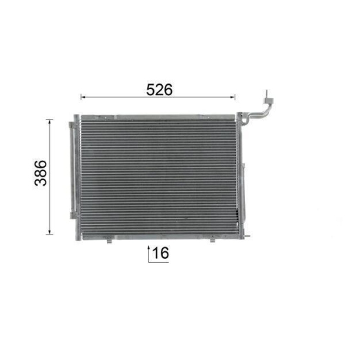 MAHLE Kondensator, Klimaanlage BEHR AC 1068 000S