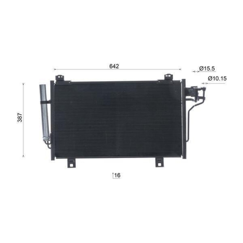 MAHLE Kondensator, Klimaanlage BEHR AC 1081 000S