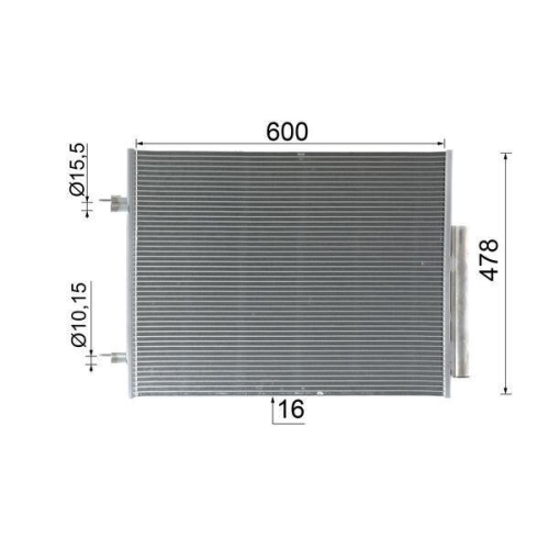 MAHLE Kondensator, Klimaanlage BEHR *** PREMIUM LINE *** AC 1131 000P