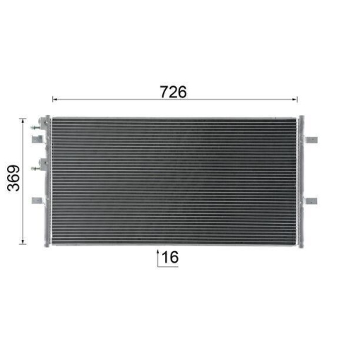 MAHLE Kondensator, Klimaanlage BEHR AC 695 000S