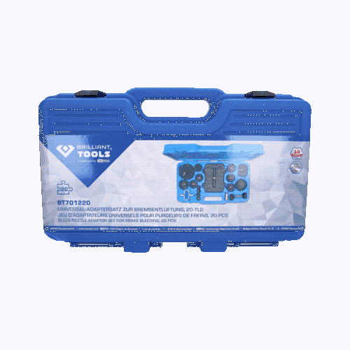 Universal-Adaptersatz zur Bremsentl&uuml;ftung, 20-tlg BRILLIANT TOOLS BT701220