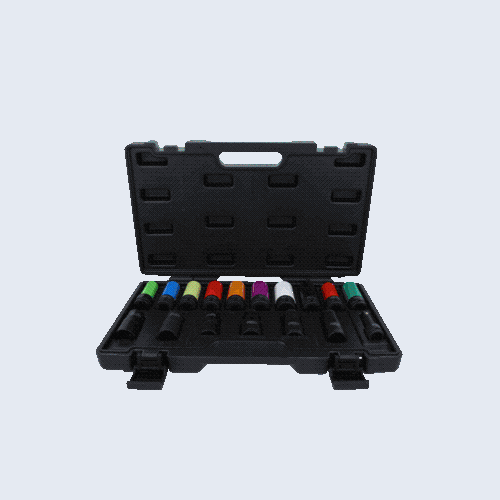 1/2 Zoll MASTER Spezial-Kraft-Stecknuss-Satz f&uuml;r Radverschraubungen, 17-tlg