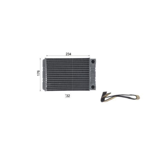 MAHLE W&auml;rmetauscher, Innenraumheizung BEHR AH 77 000S