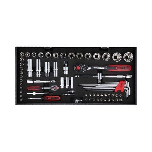 1/4 Zoll+1/2 Zoll CHROMEplus Universal-Werkzeug-Satz, 99-tlg GEAR KS TOOLS