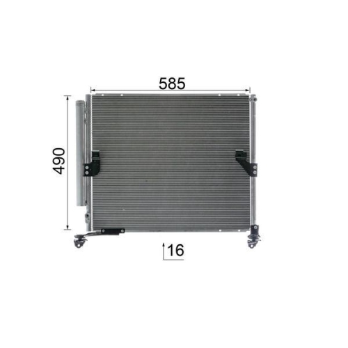 MAHLE Kondensator, Klimaanlage BEHR AC 862 000S