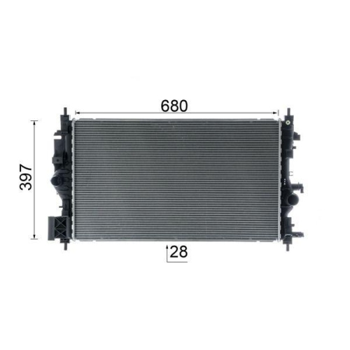 MAHLE K&uuml;hler, Motork&uuml;hlung BEHR *** PREMIUM LINE *** CR 1697 000P