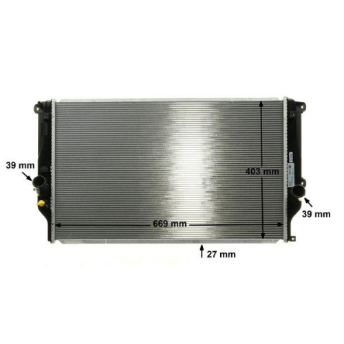 MAHLE Kühler, Motorkühlung BEHR CR 1082 000S