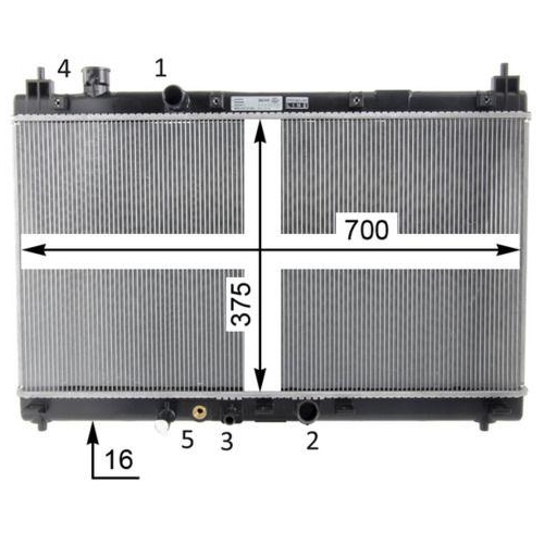 MAHLE K&uuml;hler, Motork&uuml;hlung BEHR *** PREMIUM LINE *** CR 1589 000P