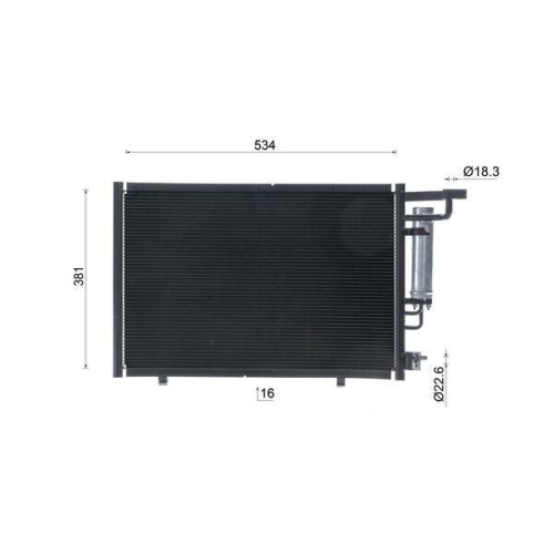 MAHLE Kondensator, Klimaanlage BEHR AC 8 000S