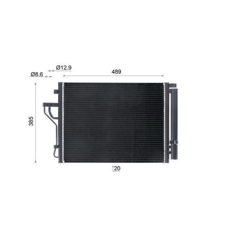 MAHLE Kondensator, Klimaanlage BEHR AC 43 000S