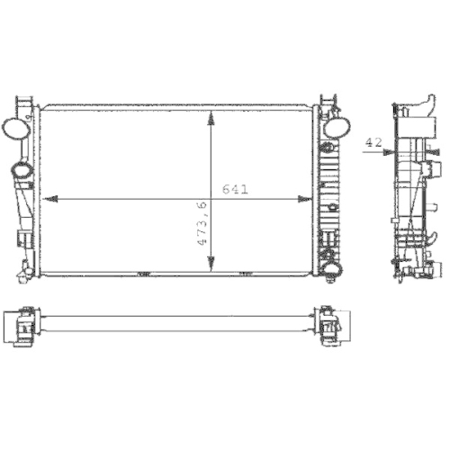 MAHLE Kühler, Motorkühlung BEHR CR 226 000S