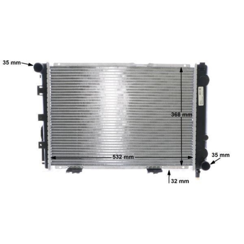 MAHLE Kühler, Motorkühlung BEHR CR 236 000S