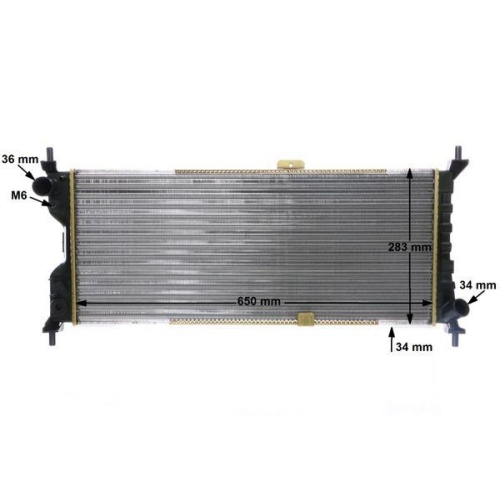 MAHLE Kühler, Motorkühlung BEHR CR 286 000S