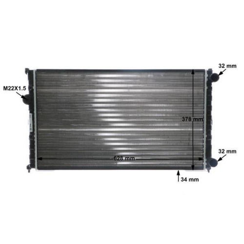 MAHLE Kühler, Motorkühlung BEHR CR 395 000S