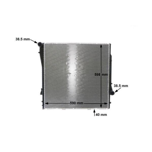 MAHLE Kühler, Motorkühlung BEHR CR 573 000S