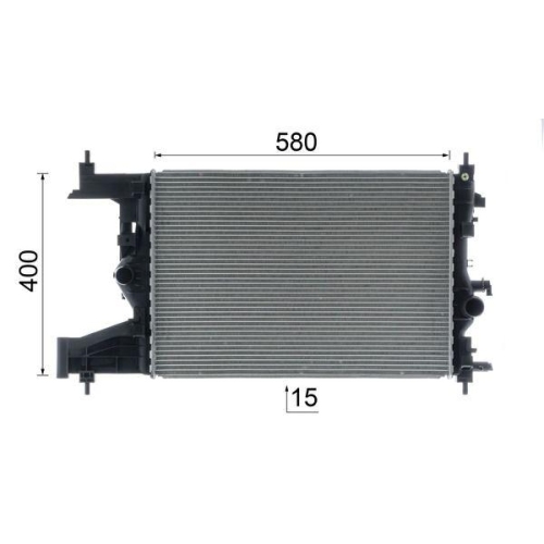 MAHLE K&uuml;hler, Motork&uuml;hlung BEHR *** PREMIUM LINE *** CR 2595 000P